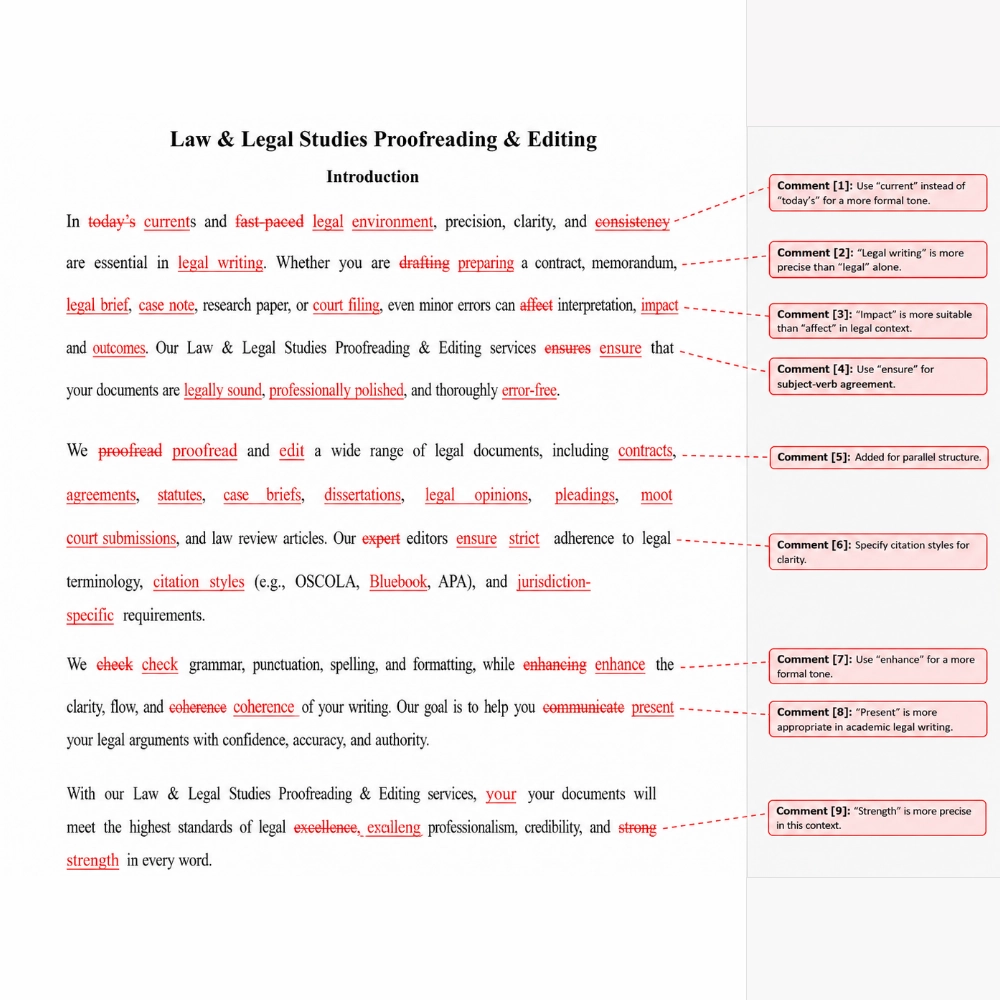 UK Proofreaders - Samples