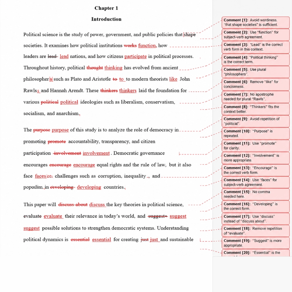 UK Proofreaders - Samples