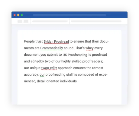 UK Proofreaders - Trusted Agency